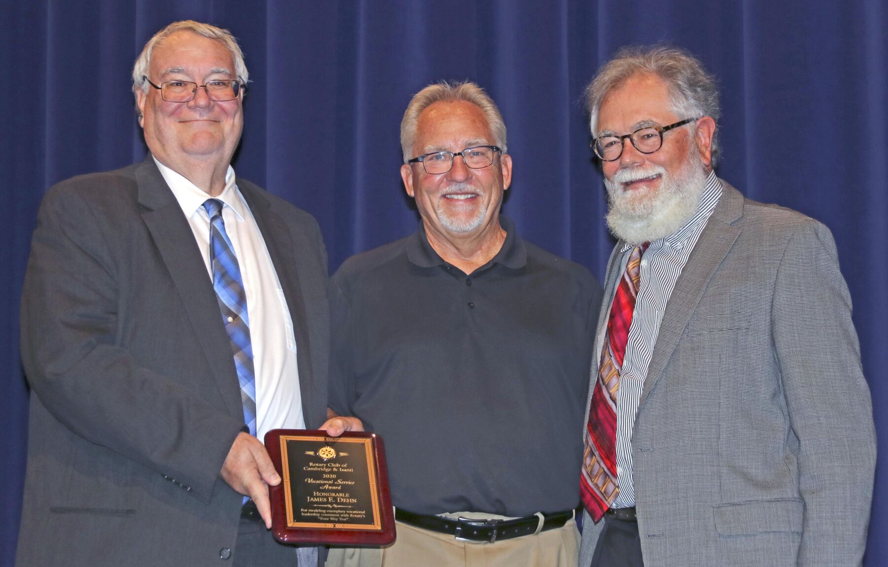Dehn honored by Rotarians